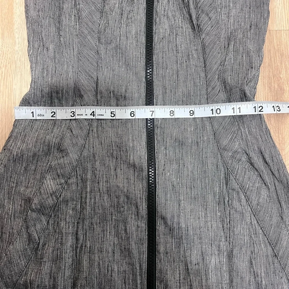 Kate Spade Front Zip Gray Dress XS